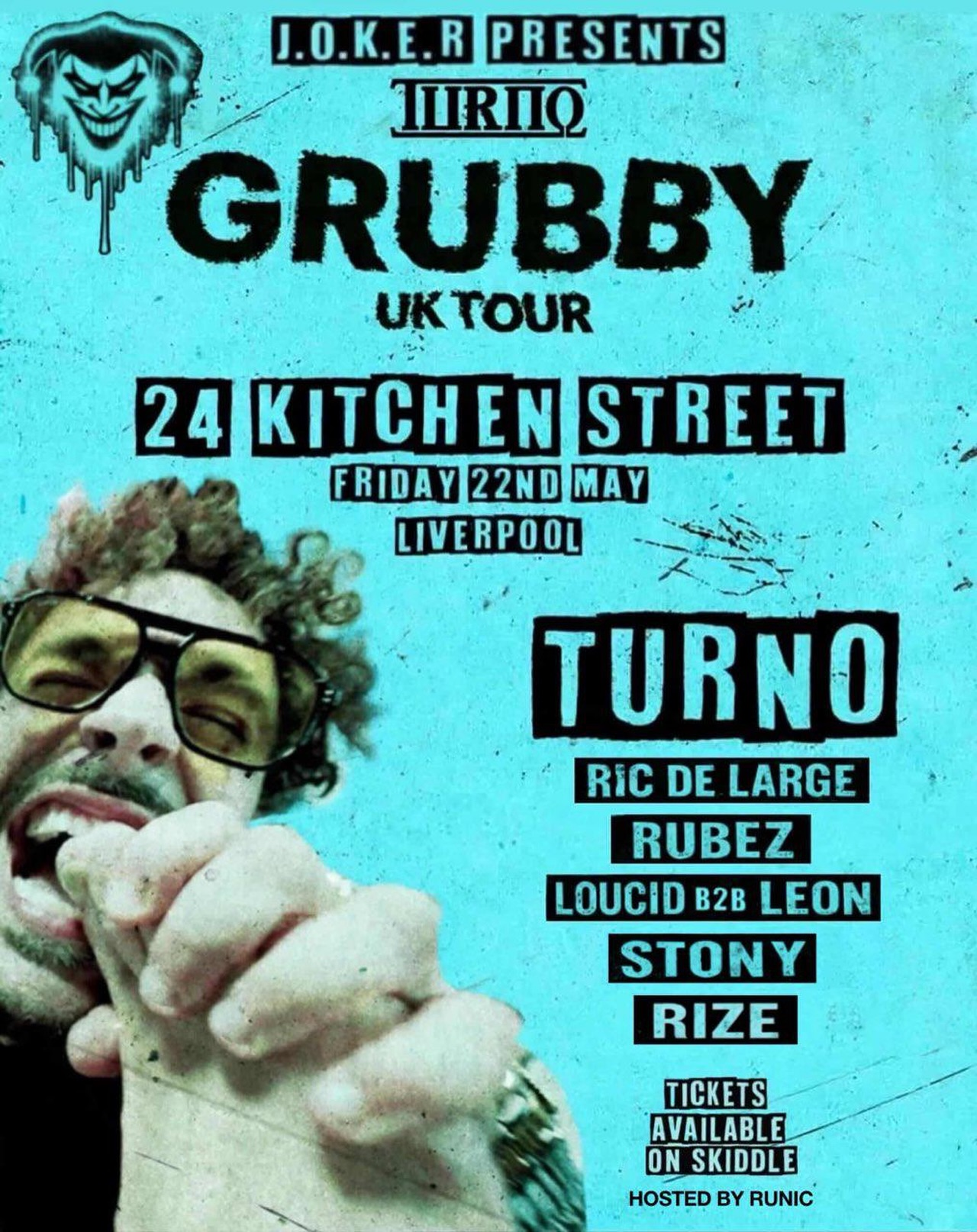 Turno — Grubby Tour event artwork